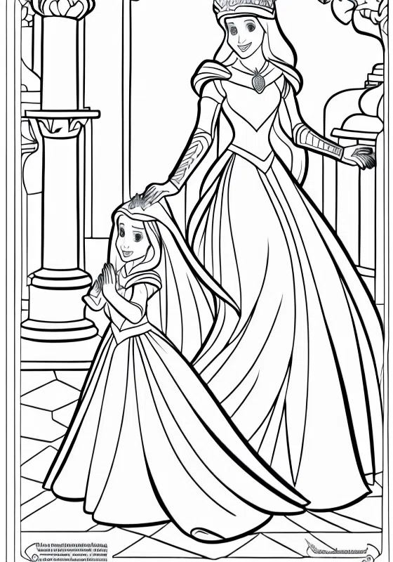 Knight in Shining Armor Rescuing Princess Coloring Pages