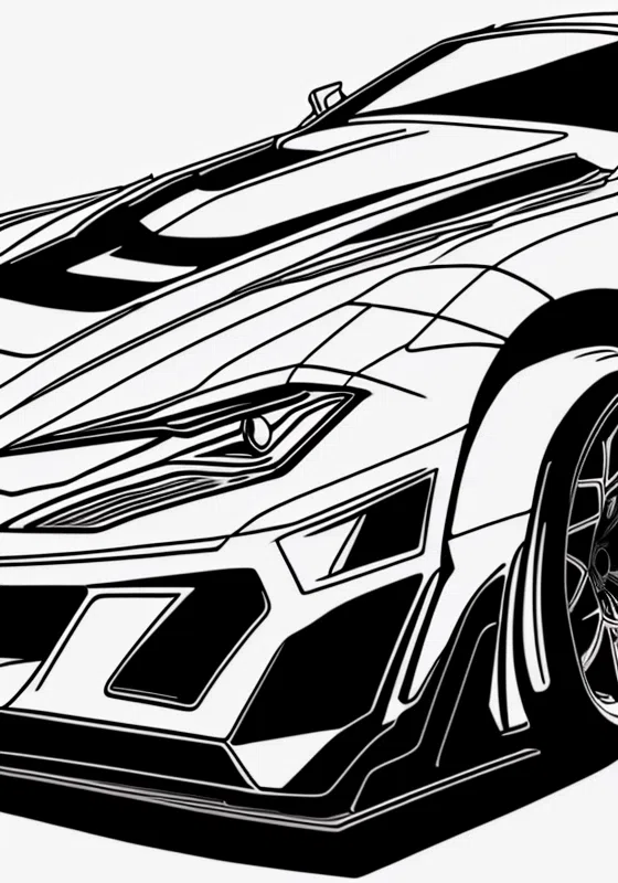 Transformers Drift Sports Car Coloring Pages