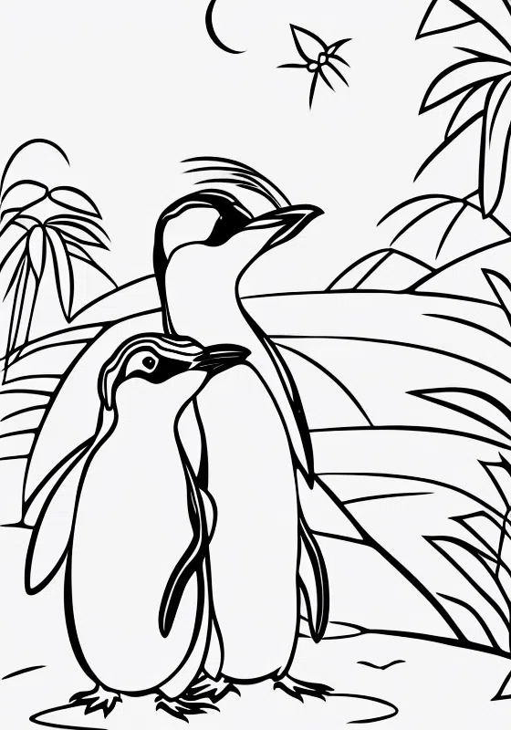 Penguins of Madagascarground Hog Day Celebration Coloring Pages