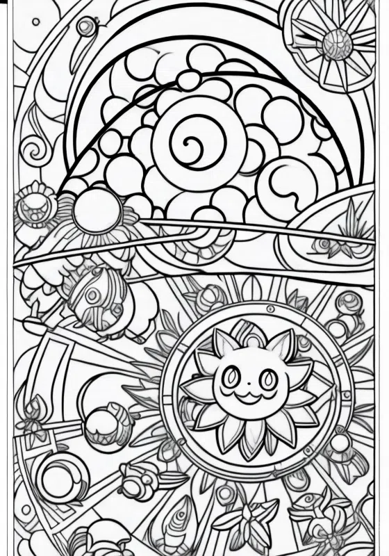 Pokémon Sun and Moon Alola Island Adventure Coloring Pages