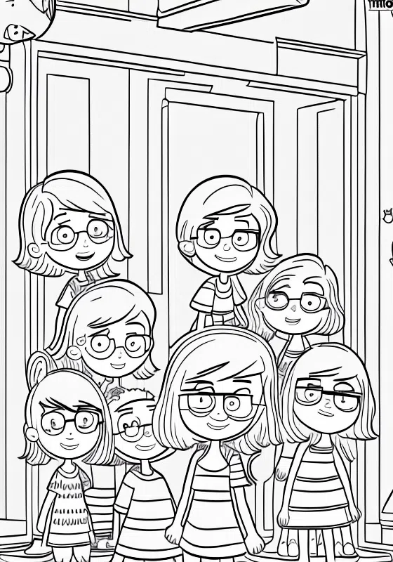 The Loud House Luna's Sleepover Coloring Pages