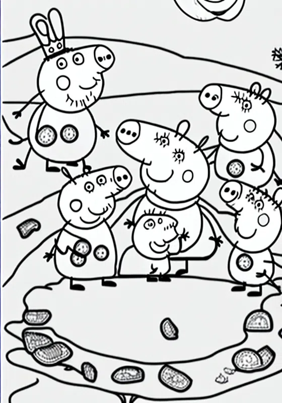 Peppa Pig Playground Adventures Coloring Pages