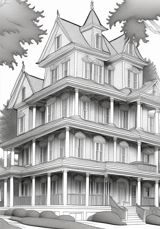 haunted mansion now functioning as orphanage giving hope to troubled youth coloring pages