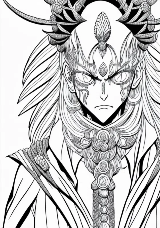 Demon Slayer Demon Slayer Horror Jewelry Coloring Pages