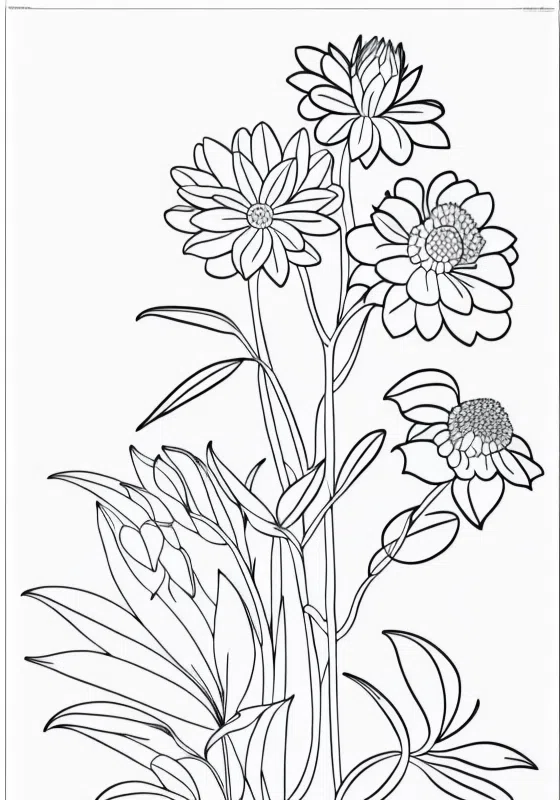 Botanist Identifying Rare Flowers Coloring Pages