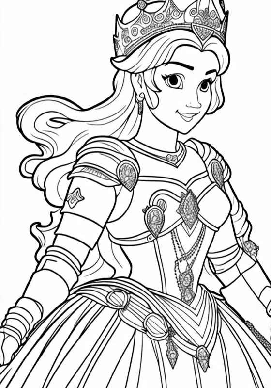 Peach's Knightly nut drivers Coloring Pages