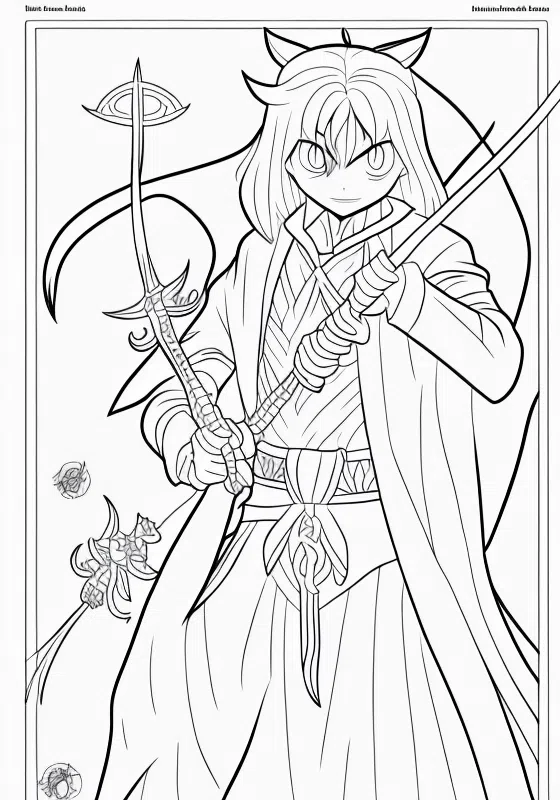 Demon Slayer Demon Slayer Measles Awareness Month Coloring Pages